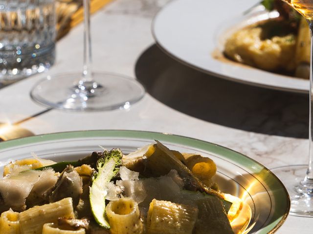 Bulle 1924 Rigatoni au pesto d'asperges vertes