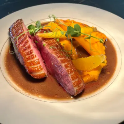 Magret de canard à l'orange
