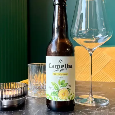Bouteille de thé glacé Camellia au thé vert et citron